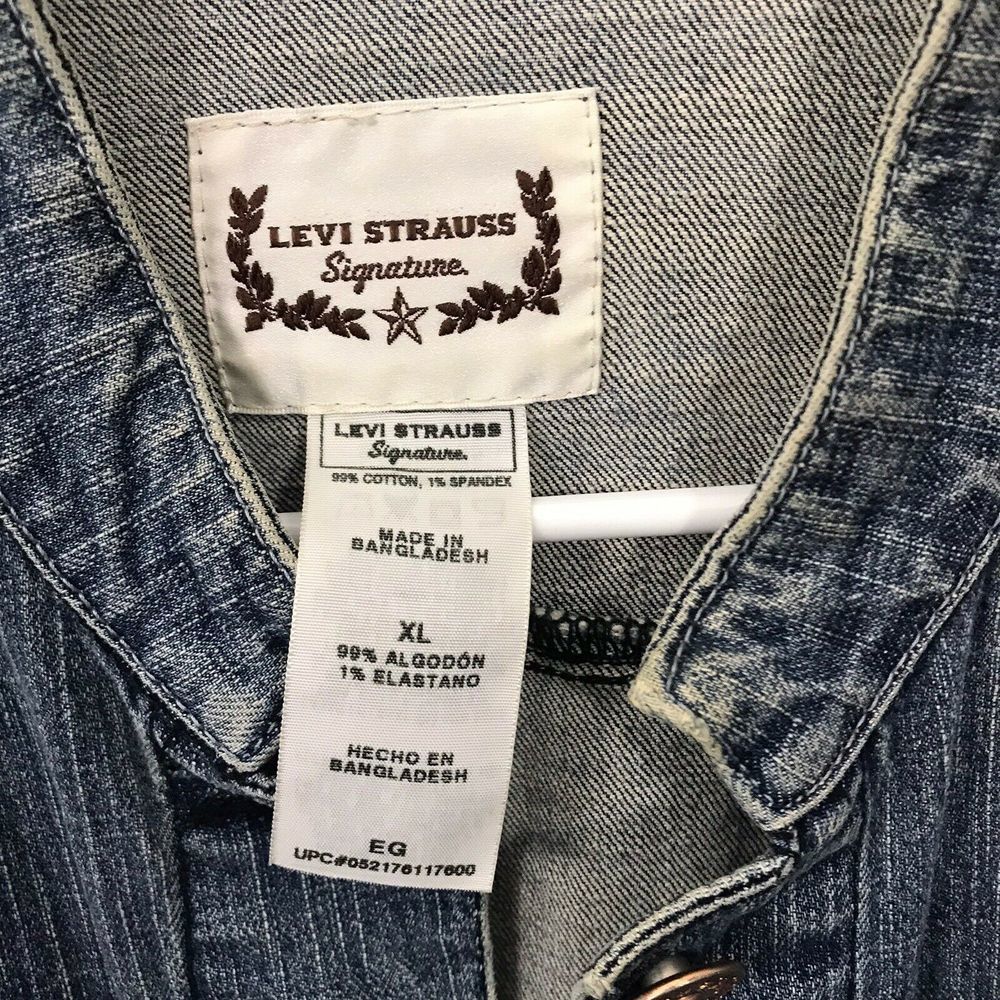 LEVI STRAUSS SIGNATURE JEAN JACKET WOMEN'S SIZE XL - Picture 7 of 8
